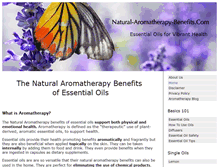 Tablet Screenshot of natural-aromatherapy-benefits.com